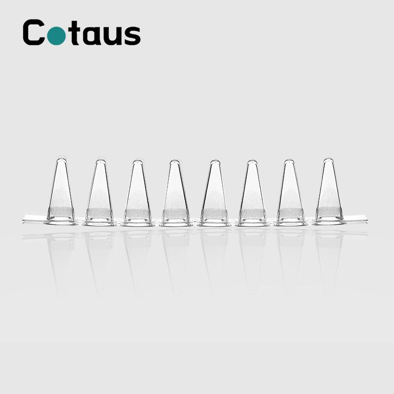 0,1 ml transparente PCR 8-strips rør